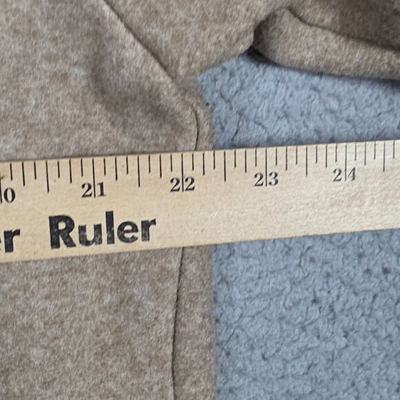 Zara Shirt Jacket Smal Beige Khaki Oversized Shacket Button Down Heavy Flannel - Picture 6 of 12